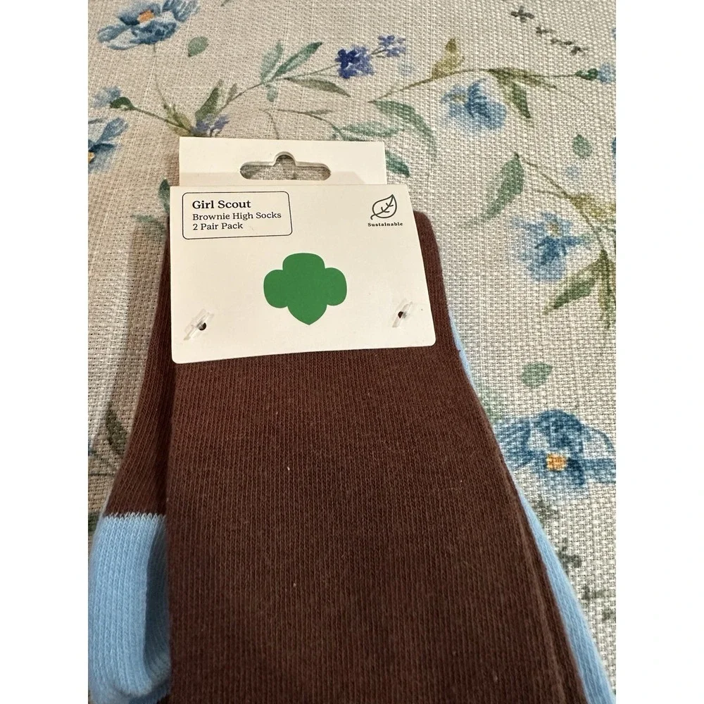 Brand New Girl Scout Brownies Socks